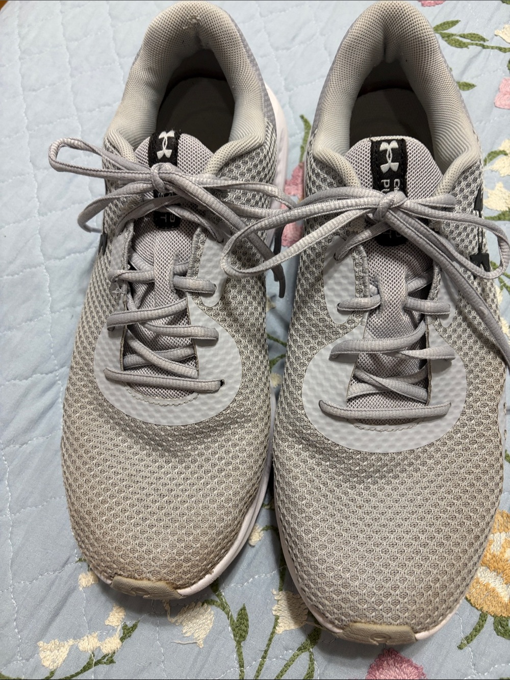 Under Armour Charged Pursuit Grey Mesh Mens Sneakers Size 11
